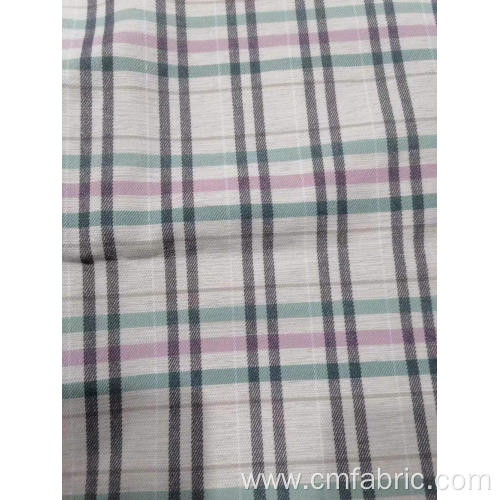 Rayon Nylon Spandex Bengaline yarn dyed check pattern fabric